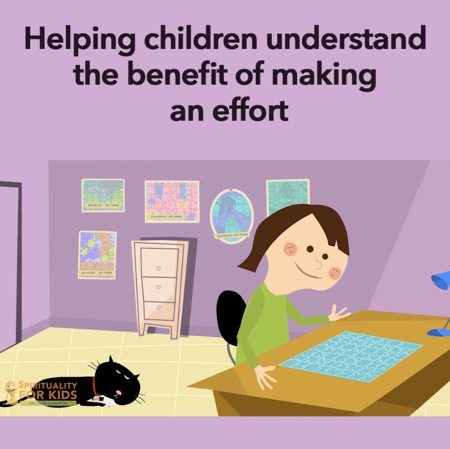 Helping children understand the benefit of making an effort